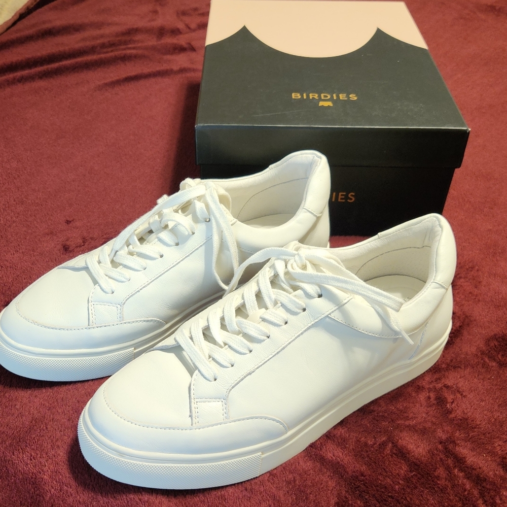 Birdies Women's "The Cardinal" White Sneakers Size 9.5